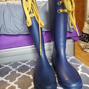 Lace Up Rainboots